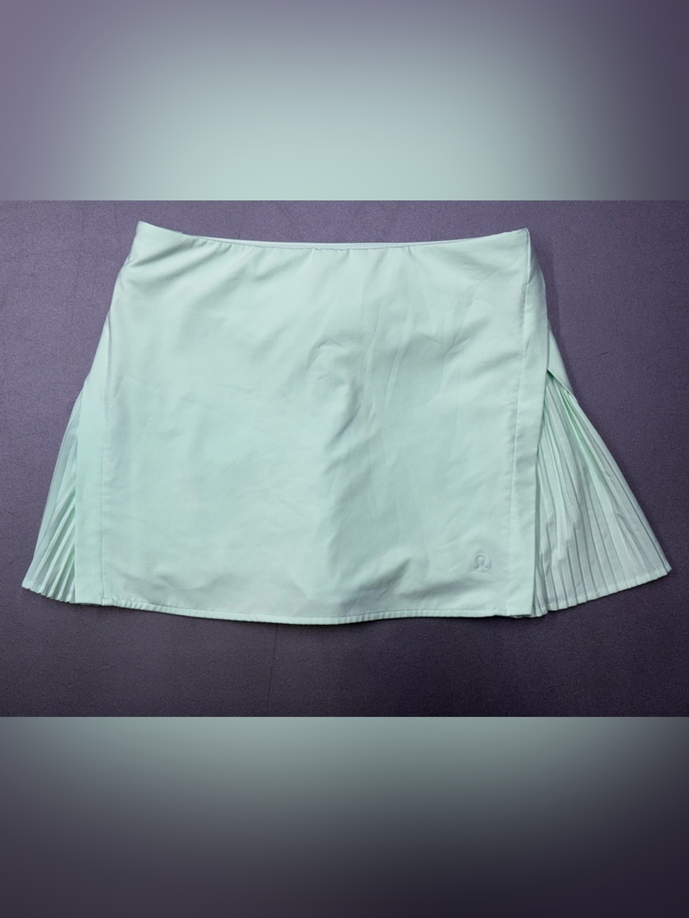 lululemon Peek Pleat High-Rise Tennis Skirt Skort Mint Moment Size 8